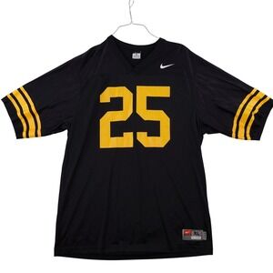 Iowa Hawkeyes Football Jersey Nike Team Men's XL Black 25  Trowback Game Mesh